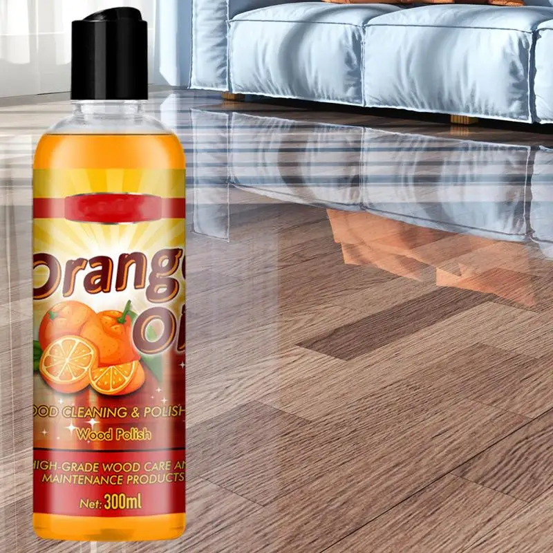 Wood Floor Oil Orange Oil For Garden Furniture 300ml Hardwood Floor Polish Care Anti-cracking Brighten Refill For Home Wood