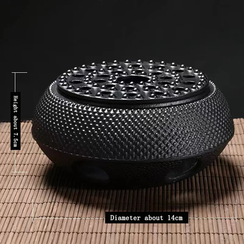 Tea Warmer Cast Iron Teapot Warmer Candle Insulation Stove Alcohol Heating Base Stove Tea Pot Holder For Heating Tea Coffee and Milk