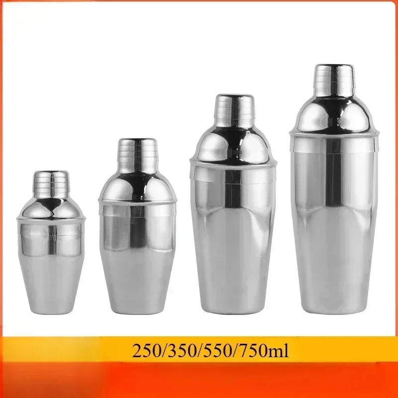 Hot 250/350/550/750ml Stainless Steel Cocktail Shaker Wine Mixer Cocktail Shaker Professional Barware Party Bar Tools