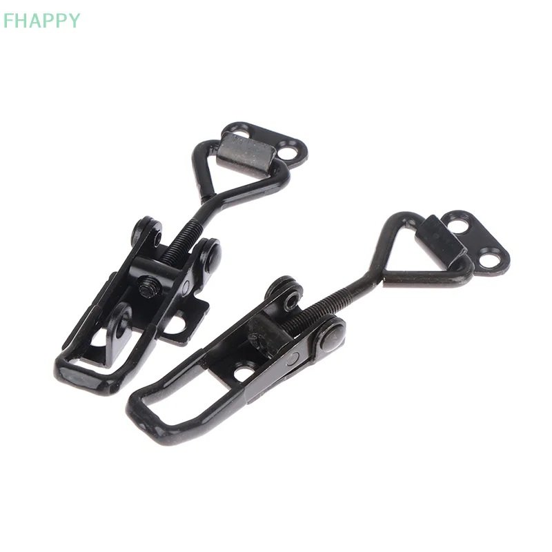 Description Picture 5 of itemToggle Latch Catch Toggle Clamp Adjustable Cabinet Boxes Lever Handle Lock Hasp For Home Sliding Door  Black Quick Clamp
