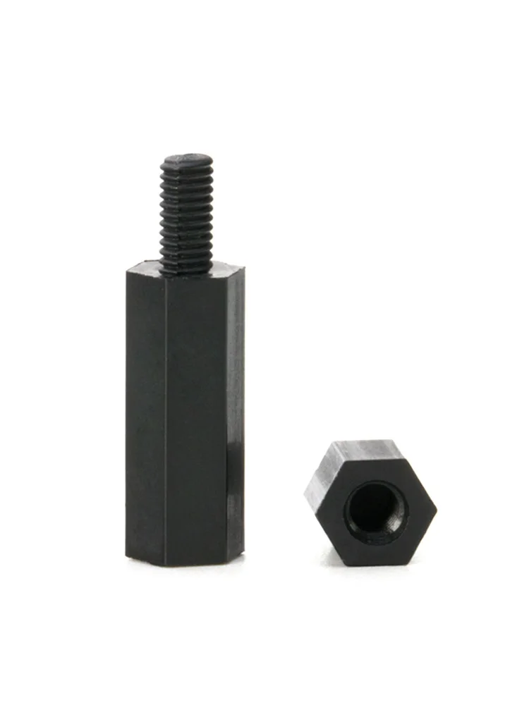 Black Hex Nylon Motherboard Standoff PCB Support Spacer Pillars
