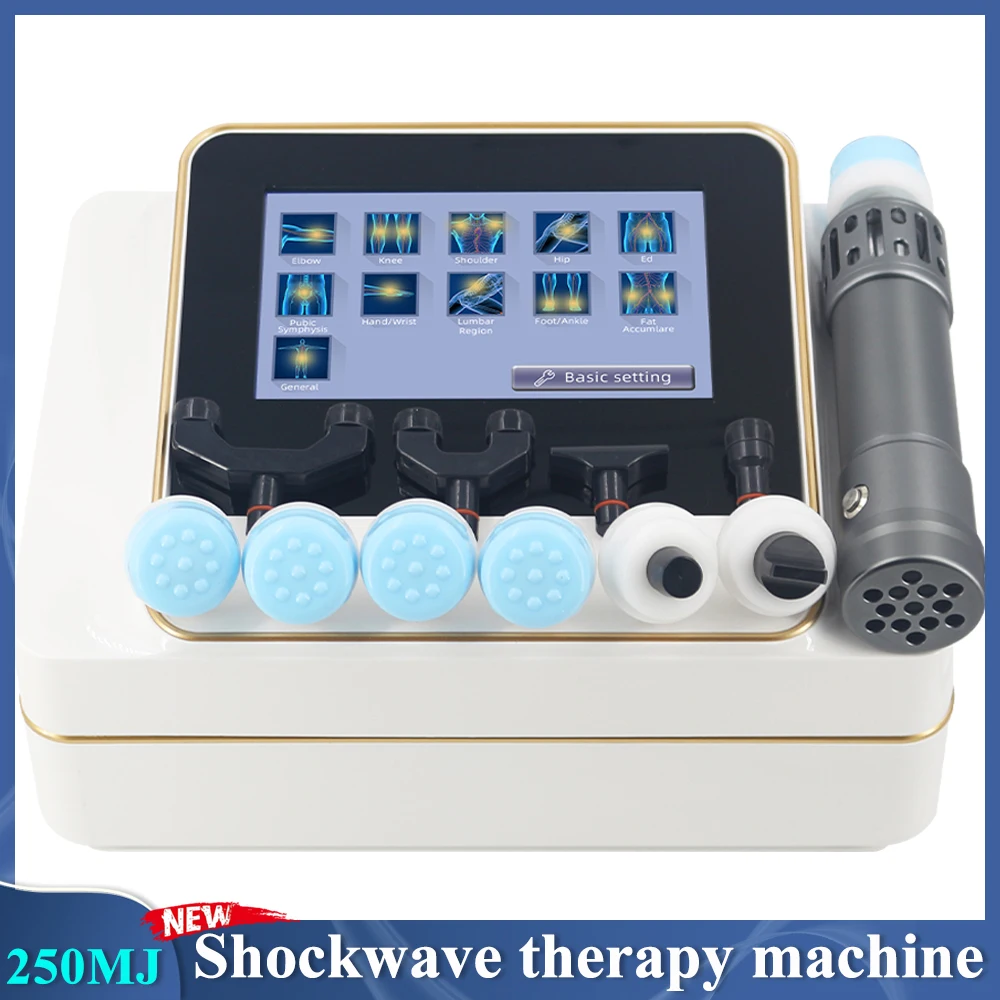 

250MJ Shockwave Therapy Machine For Men ED Treatment Effective Reduce Pain Portable Shock Wave Chiropractic Relax Massager New