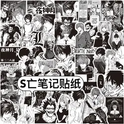 65pcs Black & White Anime Stickers (Death Note)