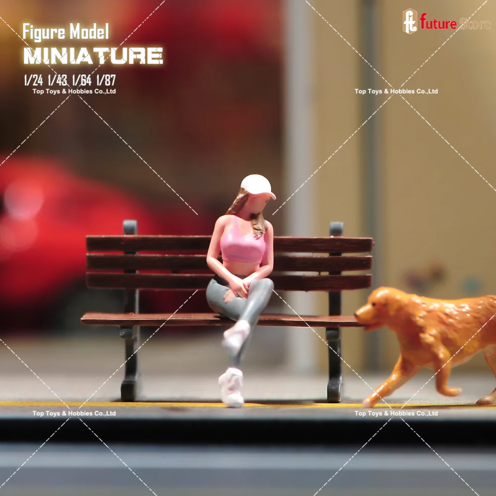 Gemalte Miniaturen im Maßstab 1:64, schönes Mädchen, männlich, weiblich, Menschen, Szene, Figur, Mini-Puppe, 3D-Diorama-Modell für Auto, Fahrzeuge, Dekor – Detail 12