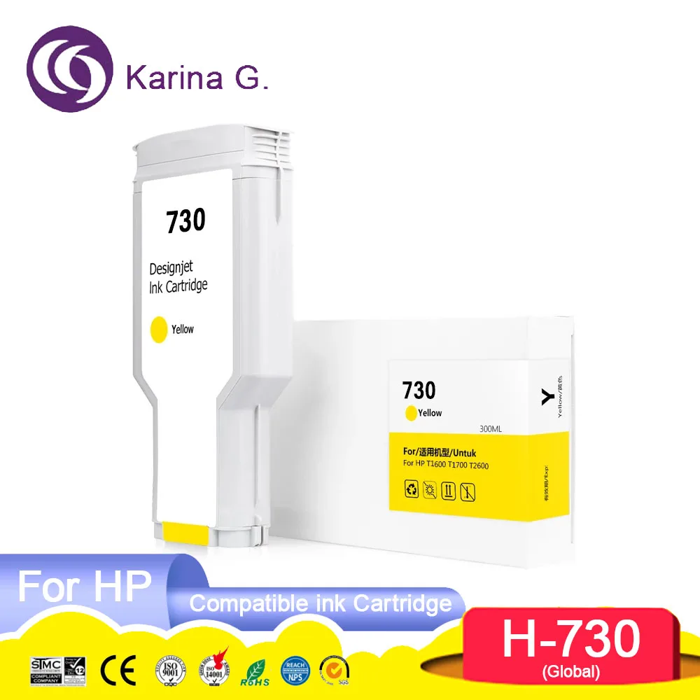 730 P2V71A P2V73A P2V72A P2V70A Premium Color Compatible Ink Cartridge For 730 F