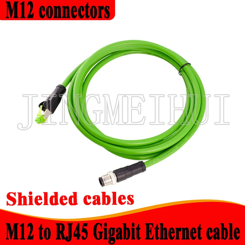 Cavo Ethernet M12 A RJ45 Cat6 - Schermato, IP67, 3 Metri Per Robot, Sensori, Telecamere Industriali