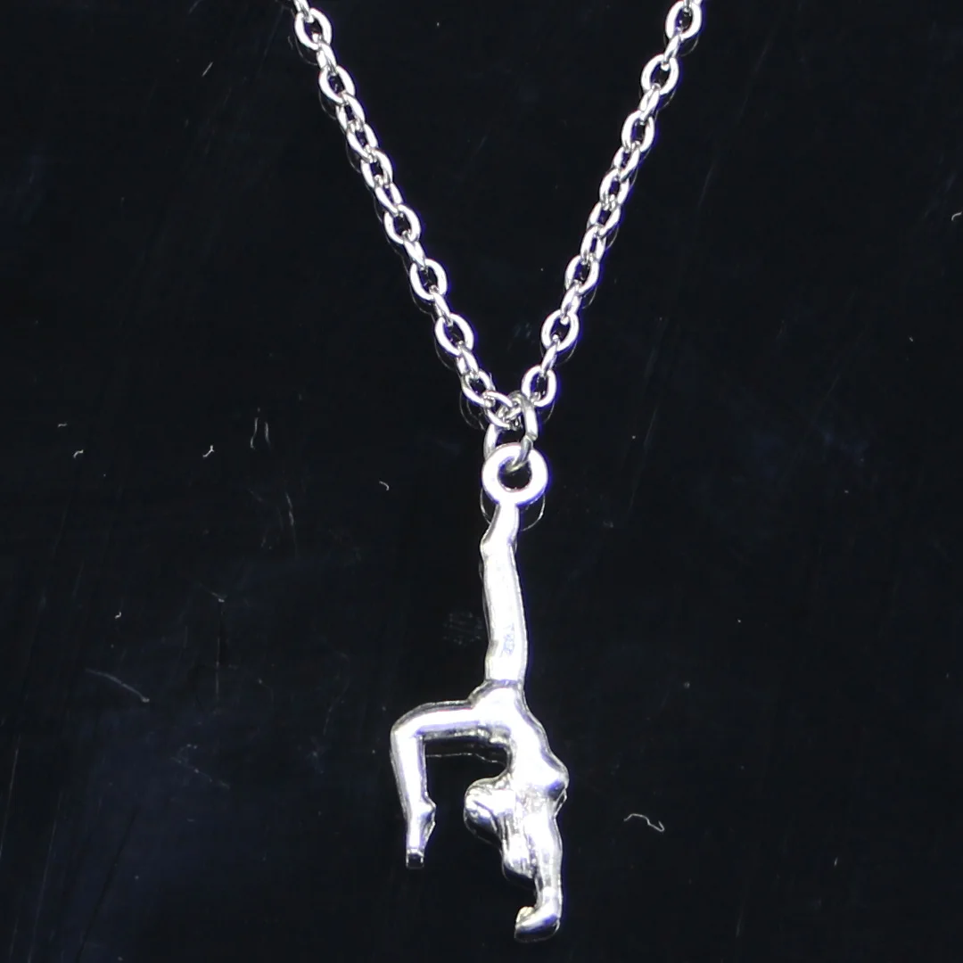 

20 шт. Новое модное ожерелье 30x11 мм гимнастика спортер Спортивные Подвески Короткие Длинные женские и мужские колье подарок ювелирное изделие чокер