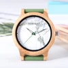 BOBO BIRD Men's Wooden Watch Silicone Strap Quartz Watches  Sport Watch for Summer Can Customized Gifts For Men 4