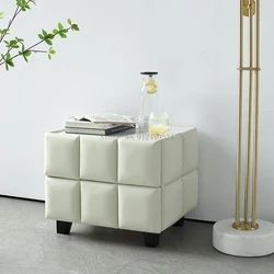 Mesita de noche de madera maciza para dormitorio italiano, armario de diseño minimalista y moderno, estilo nórdico
