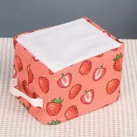 Cube Folding Fabric Storage Basket Closet Organizador Clothes Storage Boxes Home Office Shelf Organizers for Kids Toys Organizer 1