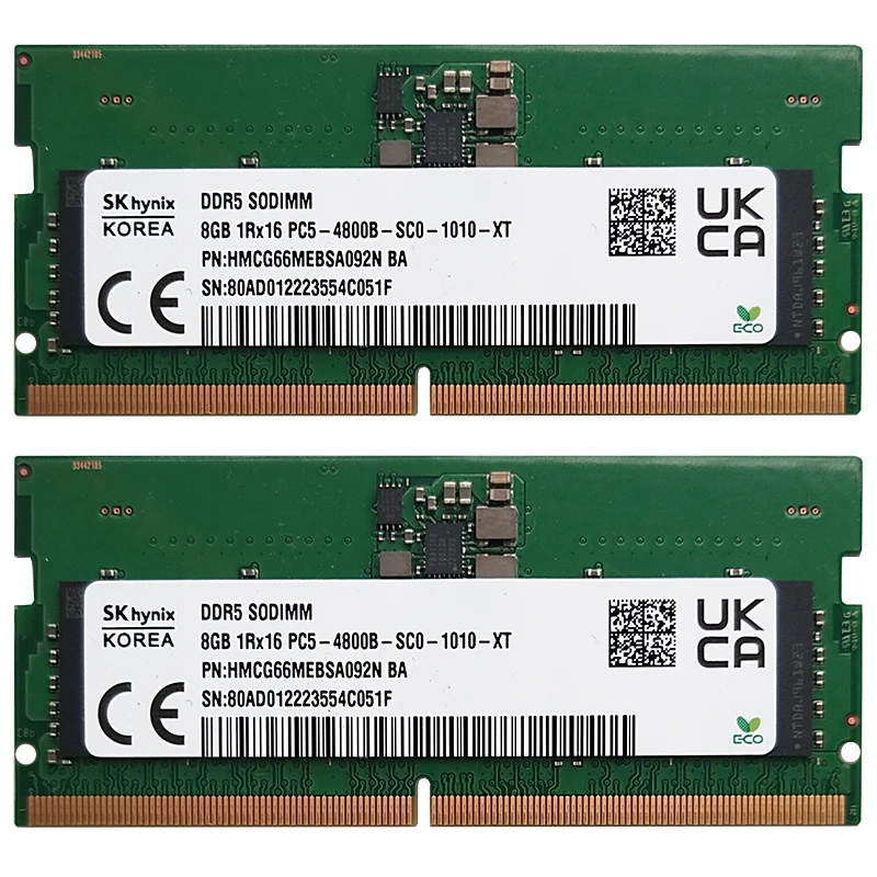 SK hynix DDR5 8GB 16GB 4800MHz RAM 1Rx16 PC5 - 4800B 1.1V Laptopk
