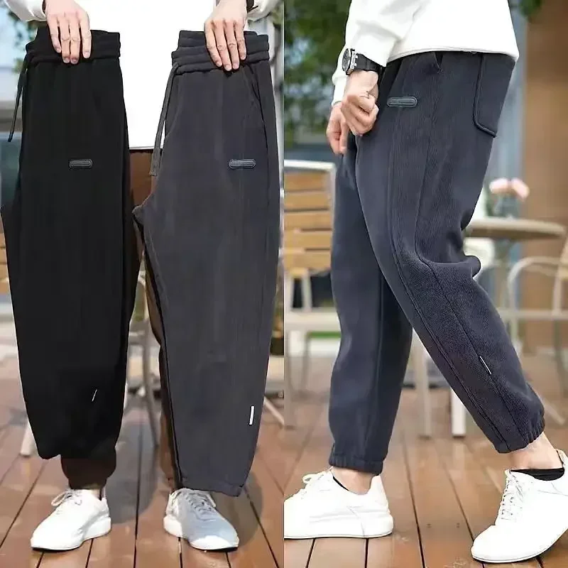Pantalones holgados y ajustados con múltiples bolsillos para hombre, pantalones cargo ajustados para hombre, pantalones multibolsillos de licra, pantalones de diseño de alta calidad, estilo Harajuku E