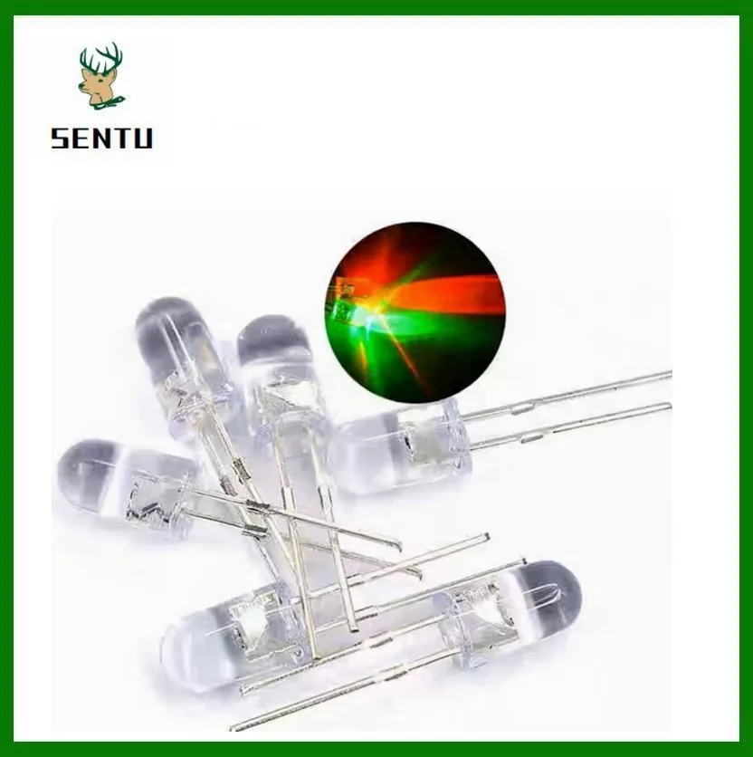 50 Pz 5Mm Bianco Verde Rosso Blu Giallo Diodo Emettitore Di Luce Automatico Lampeggiante Led Flash Control Lampeggiante 5Mm Led Diodo 1.5Hz