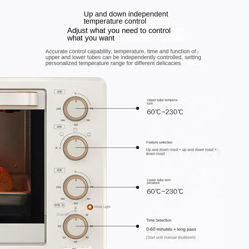 Midea Oven Household Small Multifunctional Baking 25L Pizza Oven Electric Kitchen Microwave Barbecue