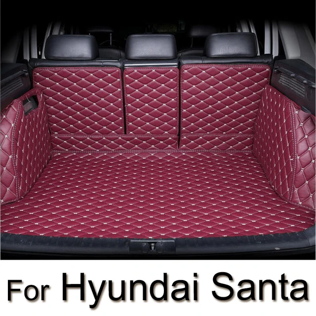 Car Rear Trunk Mats For Hyundai Santa Fe TM 2019 2020 2021 2022 2023 5seat  Luxury Car Matts Interior LWB Version Car Accessories - AliExpress