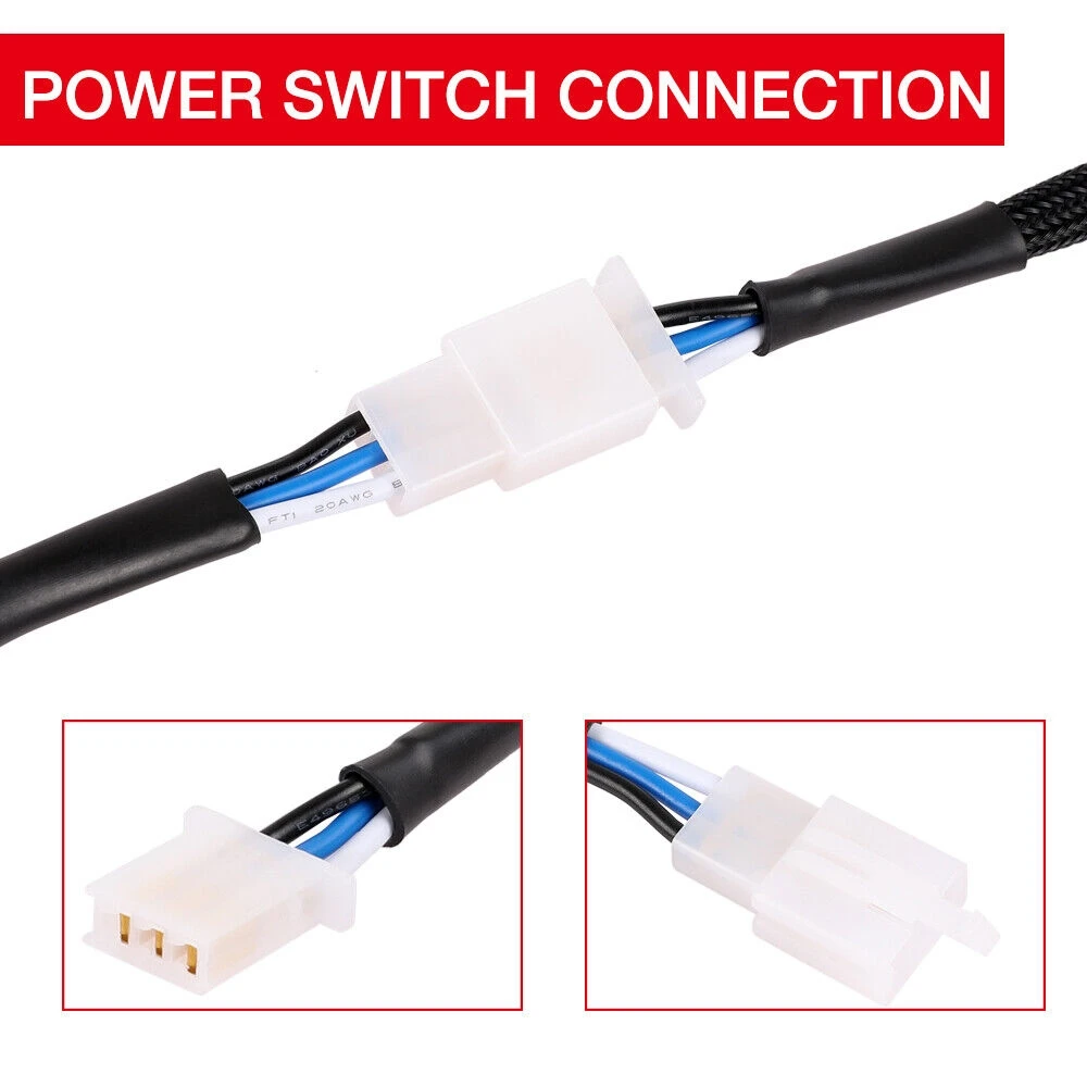 16.4피트 12V 40A LED 작업등 바 와이어 릴레이 안개등 OEM 로커 스위치 온오프 배선 하네스 자동차 트럭 LED 스팟 드라이빙 램프용