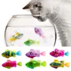 Electronic Fish Baby Summer Bath Toys Pet Cat Toy Swimming Robot Fish with LED Light Kids Water Swim Pool Bathtub Toy Funny Gift 2