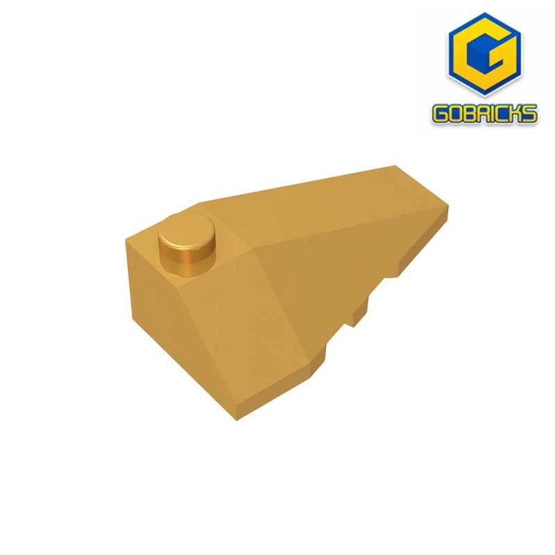 Gobricks Gds-754 Tegola Destra 2 X4 Con Angolo Compatibile Con Lego 43711 Blocchi Educativi Fai Da Te Per Bambini