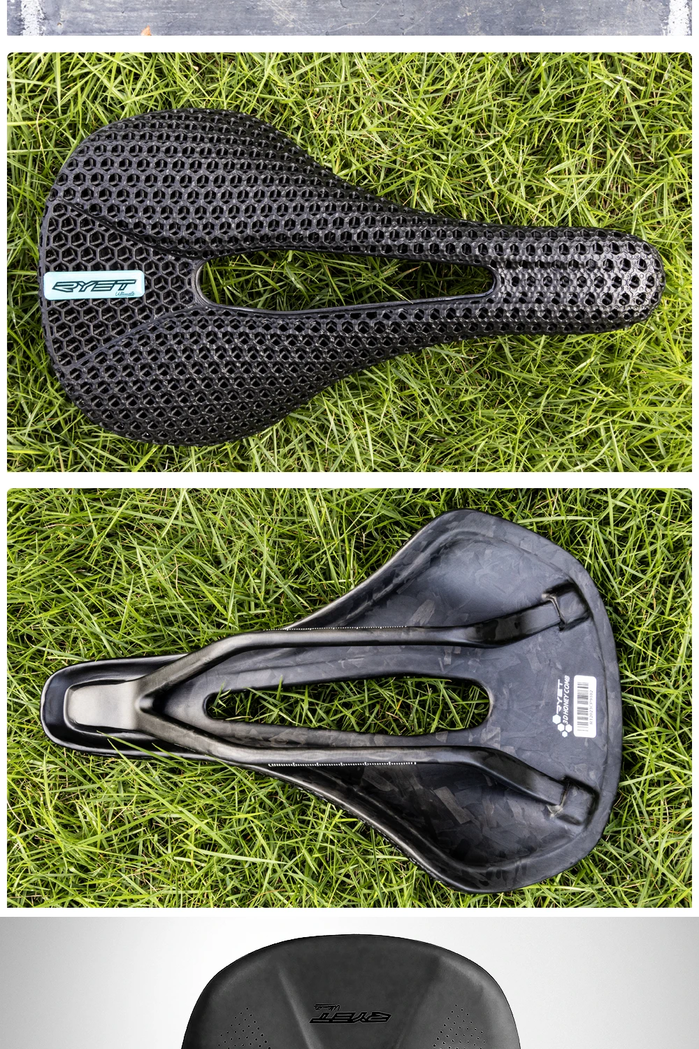 Ryet 3d bedruckte bike carbon sattel 140mm 143mm super leichte straße mtb racing sättel fahrrad sitzkissen fahrrad sitzteile – Detail 16