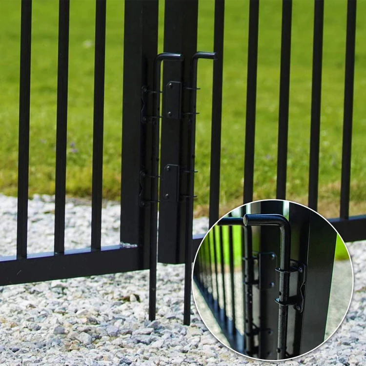 Metal Heavy Duty Fence Drop Rod New Black Pvc Coated Fencing Trellis Gates Steel Modern Drop Rod 5