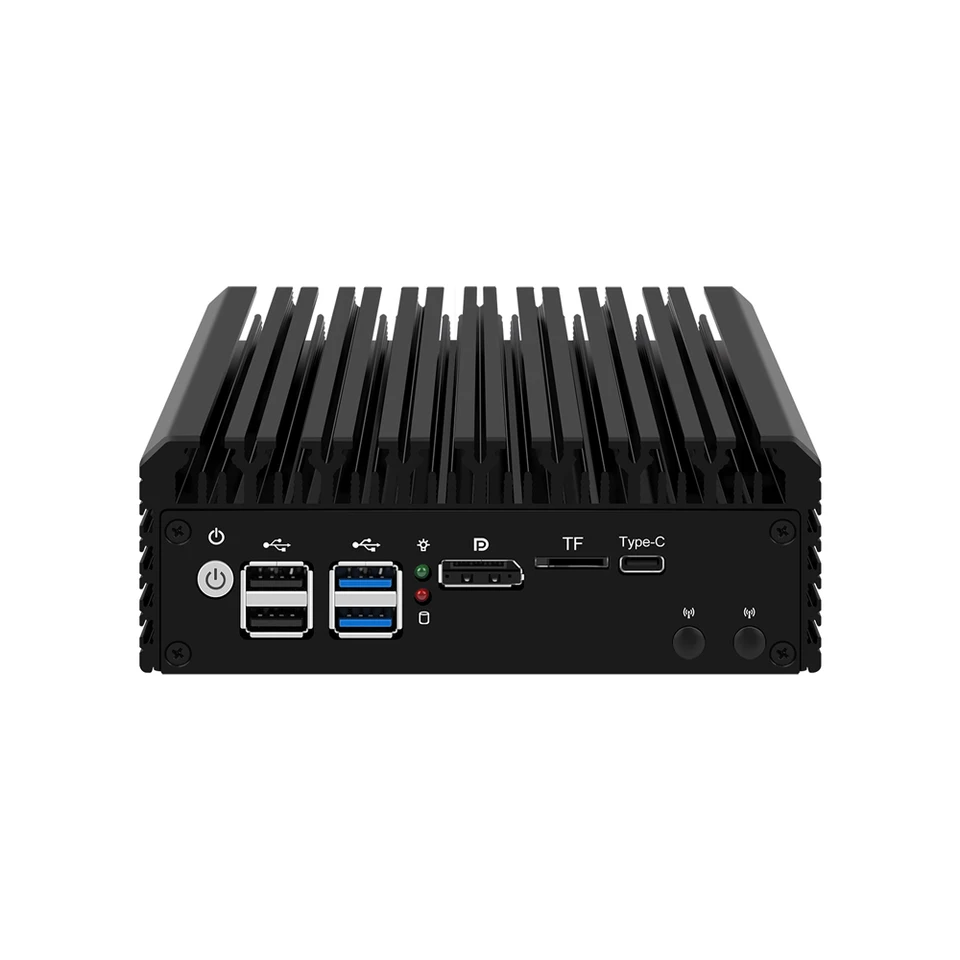 HUNSN Intel N100/ I3 N305,RJ42,Micro Firewall Appliance,Mini PC