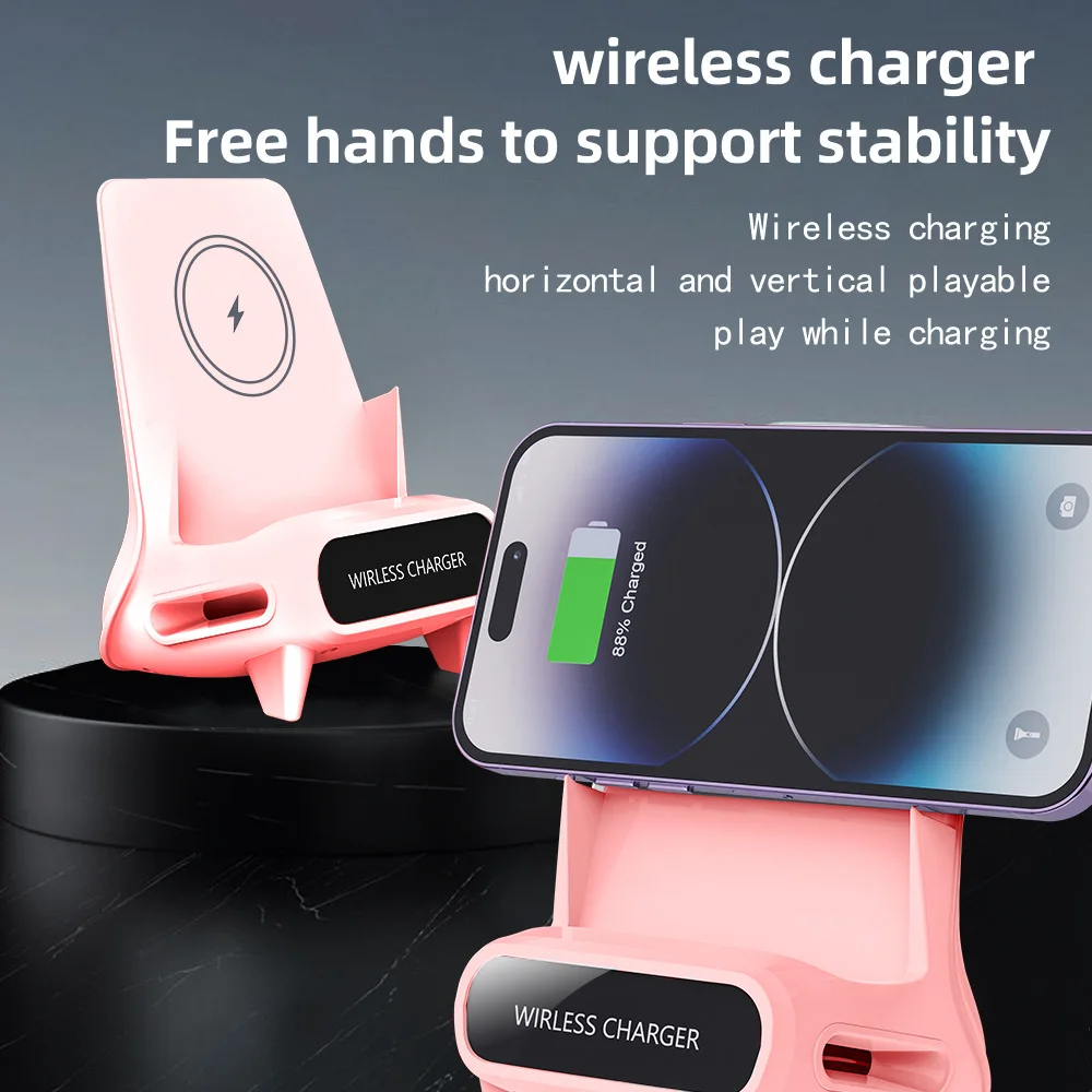 15W Wireless Fast Charging Stand with Charging Base Bracket