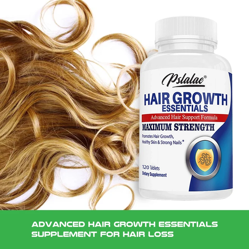 

Hair Vitamins - Hair Care Capsules with 29 Women's & Men's Vitamins for Faster Hair Growth 120 Non-GMO Capsules