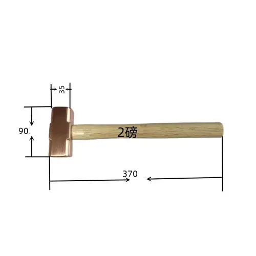 Multifunction Red Copper Hamme Construction Tools Copper Large Copper Hammer,carpentry Tools and Accessories Geology Work Tools - Image 12