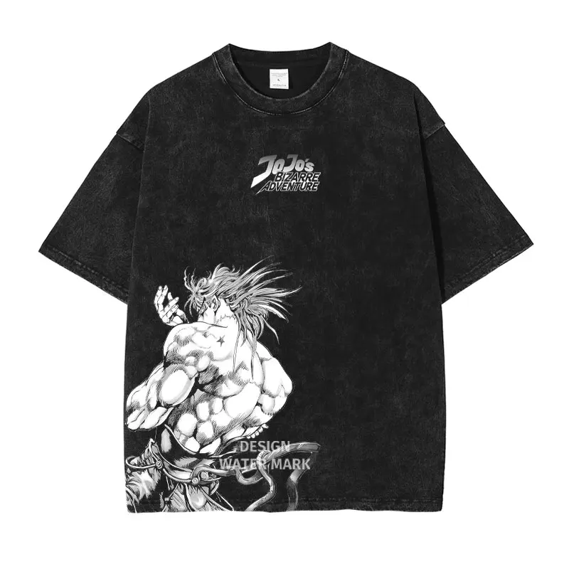 JoJo's Bizarre Adventure Manga Unisex Clothing Short Sleeve Tees 4