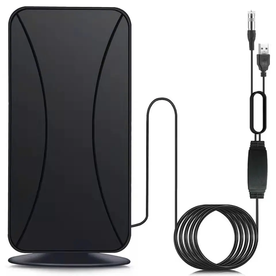 MAYTO High-definition Indoor Amplified Digital TV Antenna 50-80 Miles With VHF/UHF Amplifier Fast Response