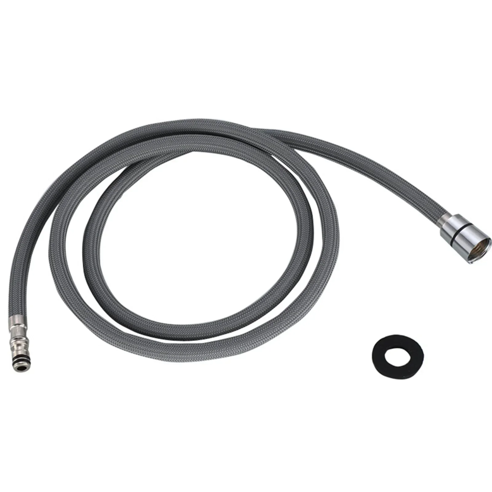 การเปลี่ยนสายก๊อกน้ำโลหะและไนลอนติดตั้งง่ายและรวดเร็วเข้ากันได้กับก๊อกน้ำสำหรับห้องครัว 1