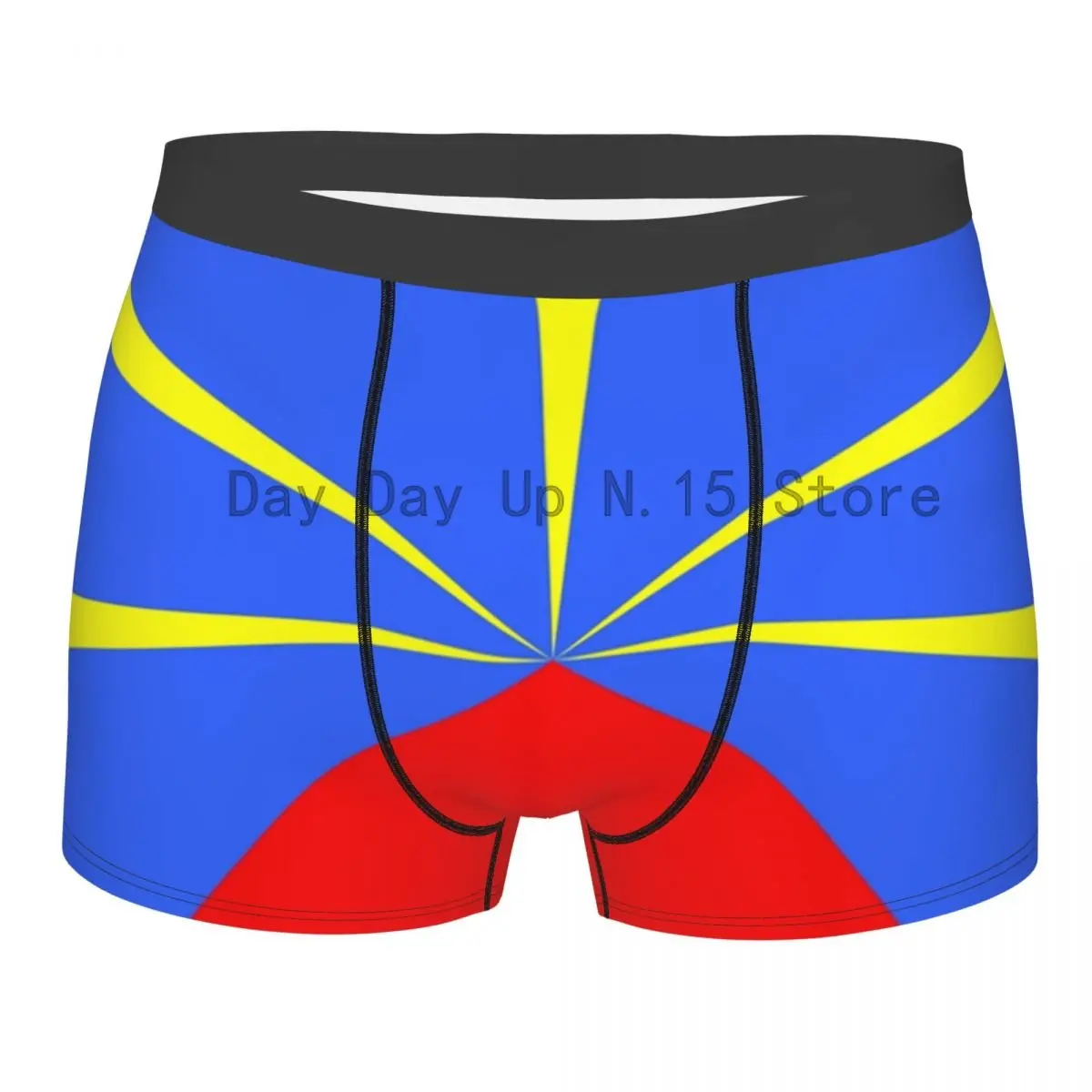 Fashion Flag Of Reunion Boxers Shorts Underpants Male Breathbale Briefs Underwear