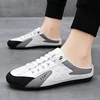 Temu Spring New Casual Trendy Men's Slippers Half Drag Shoes Plus Size Cross-Border Supply PVC Sole Men's Sandals