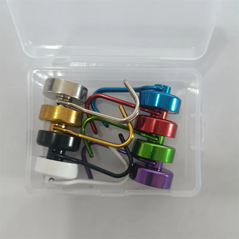 

360 Degrees Heavy Duty Magnetic Hook Strong Neodymium Magnets Hooks for Home Refrigerator Grill Kitchen Key Holder