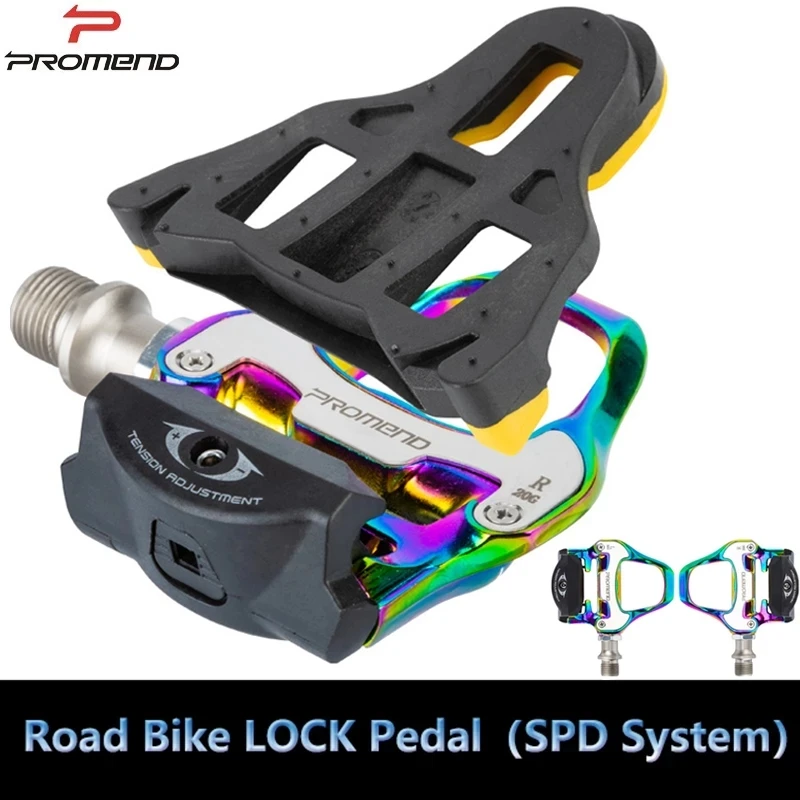 

Road Bike Colorful Pedal 9/16" Ultra light aluminum alloy Professional Bicycle Racing Self-Locking Pedal SPD-SL Clipless Pedals