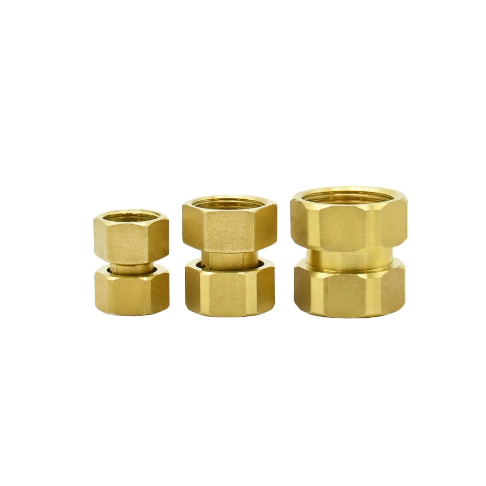 Brass G1/2 G3/4 G1 Male Female Thread Connector Elbow Copper Repair Fittings Copper Metal Threaded Water Pipe Connector