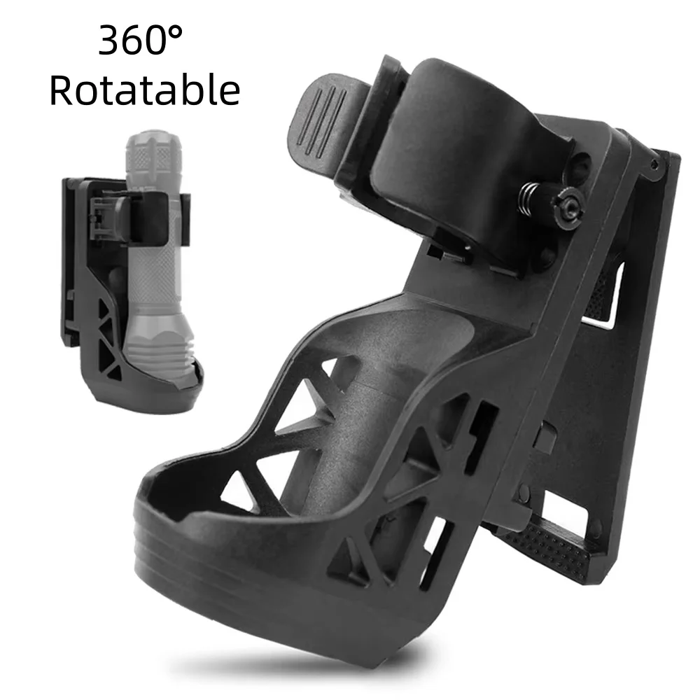Tactical Flashlight Holster Lever Side Lock System Set General Torch Set 360&deg; Rotating Plastic Torch Quick Unplug