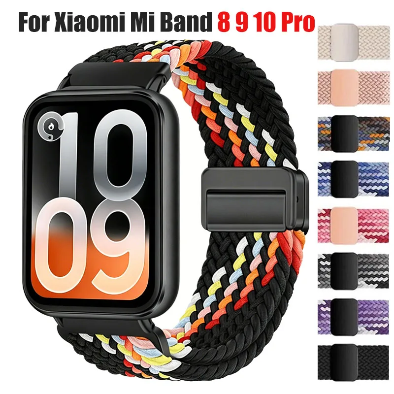 Adjustable Braided Solo Loop Nylon Bracelet Watchband Strap