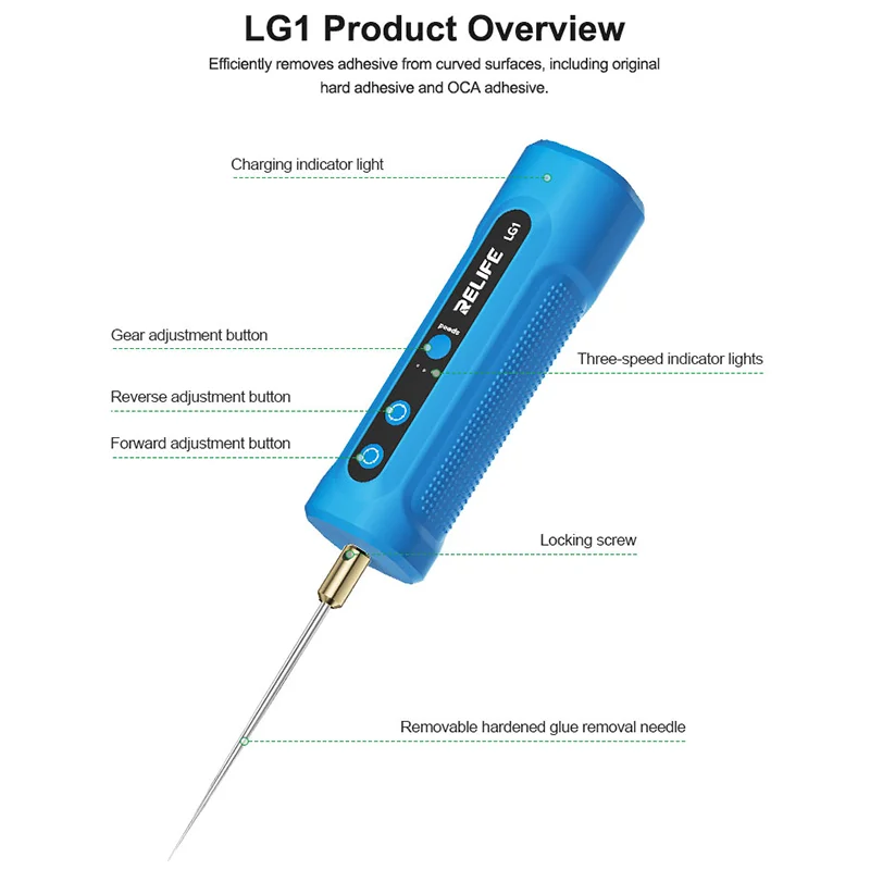 RELIFE LG1 Gear Glue Remover Intelligent Degumming Machine OCA Glue Remover Screen Remover for MobilePhone Repair Hand Tool Sets — view 5