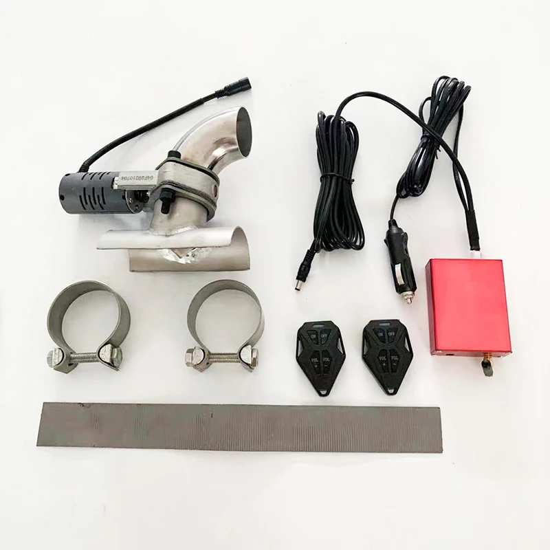 Car Exhaust Sound Valve Change Clamp Pipe Without Welding Sounds Adjustable Modification Kit with exhaust sound valve kit