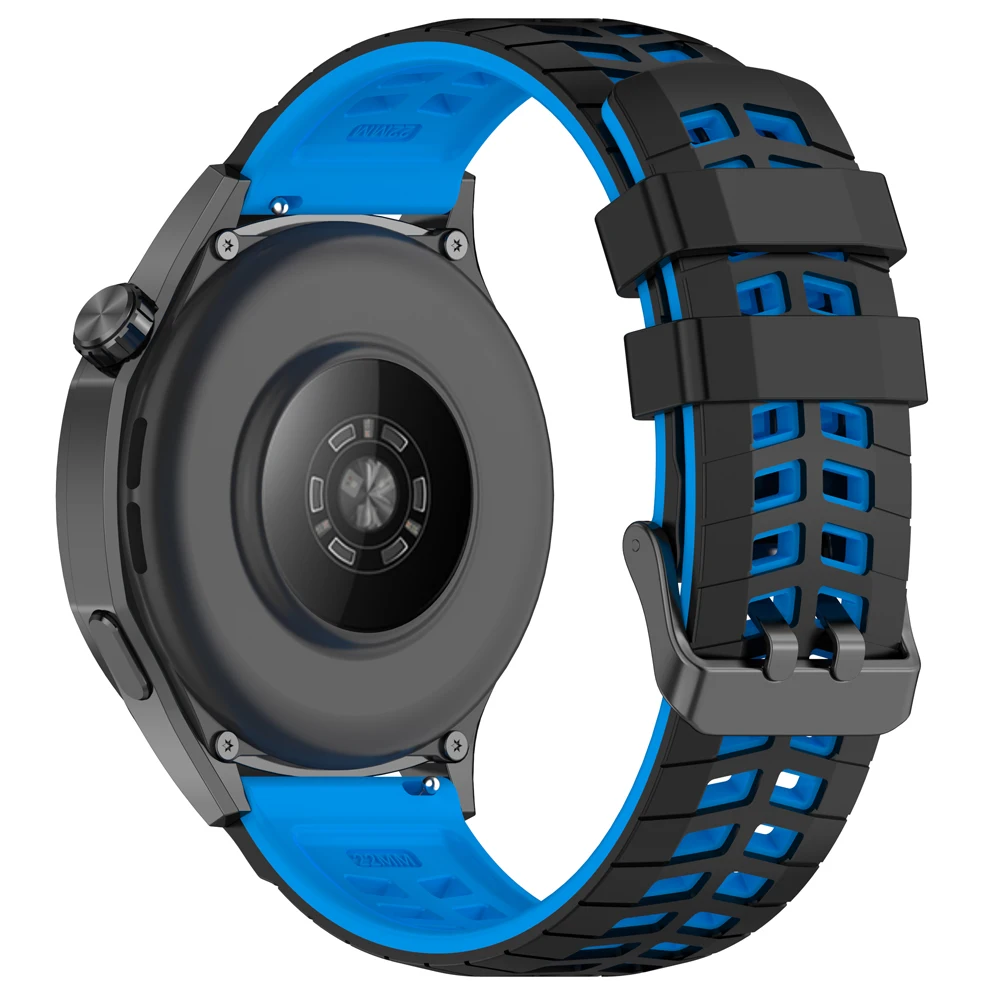 Breathable 22mm Silicone Watch Strap - Premium Sports Band Bracelet