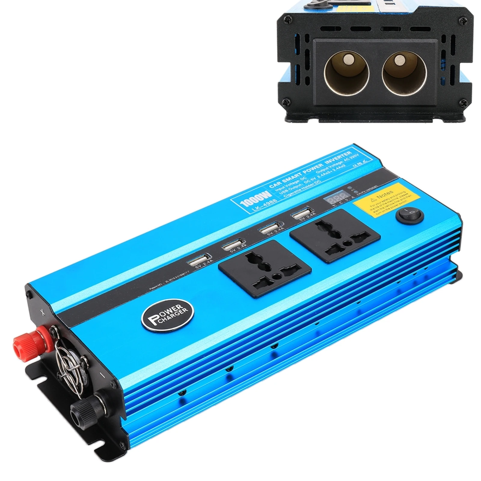 

650W DC 12V to AC 220V Car Multi-functional 4988 Smart Power Inverter