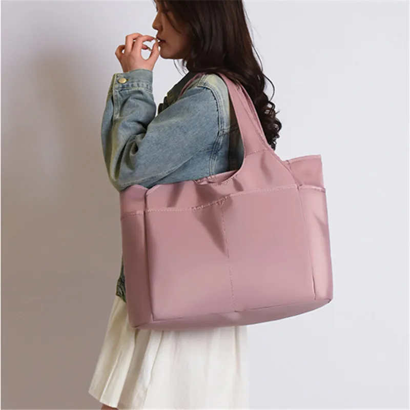 Oxford Crossbody Handbag Travel Bag Leisure Multi Pocket Shoulder Bag Large Capacity Swimming Yoga Dance Tote Bag for Women Men