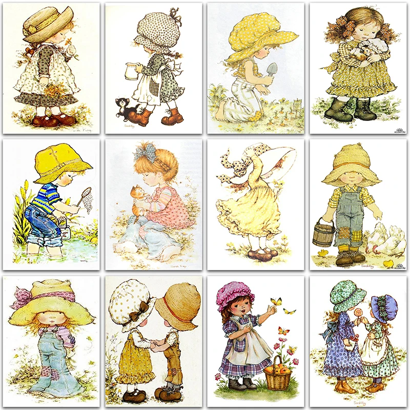 

5D DIY Diamond Painting Little Girl Couple Cartoon Princess Home Decoration Art Full Square&Round mosaic embroidery Cross stitch