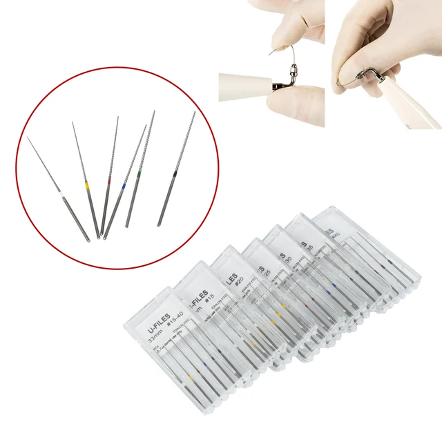 3 32 Round File Dental Equipment C+ Files Stainless Steel Endo Root ...