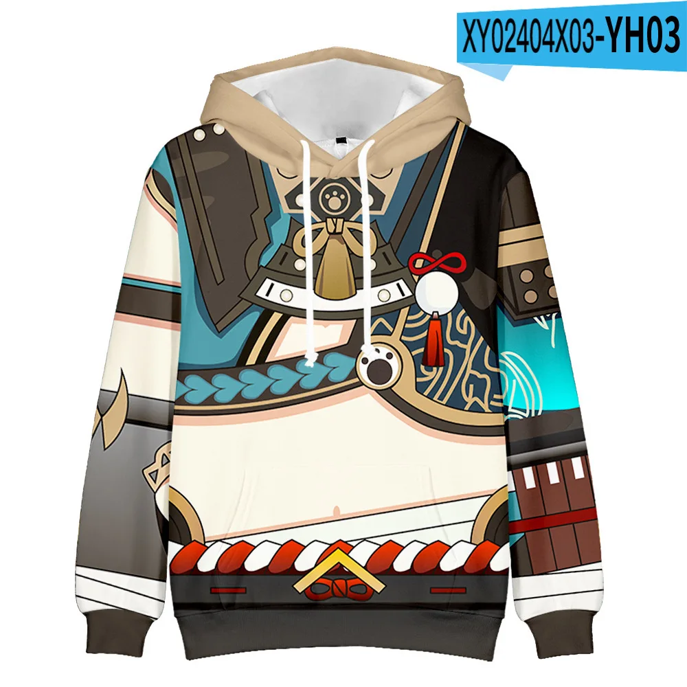 

New Design 3D Genshin Impact Hoodies Men Women Sweatshirt Autumn Kids Hip Hop Hooded Casual Boys Girls Pullover Cosplay Outfit