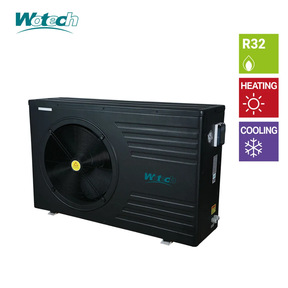 7.8KW R32 Wifi Controlled Electric Heat Pump On/Off Swimming Pool Water Heater Varmepumpe Basseng For Pool Heating