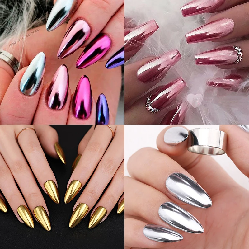 Nail Decoration Powder Glitter Pigment UV Gel