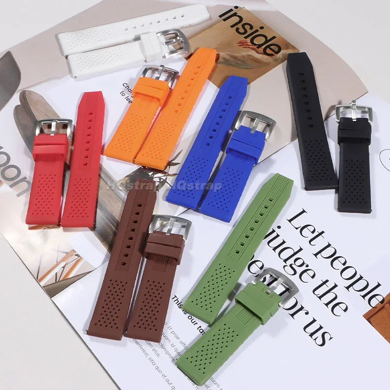 Universal Waterproof Silicone Sport Watchband with Quick Release