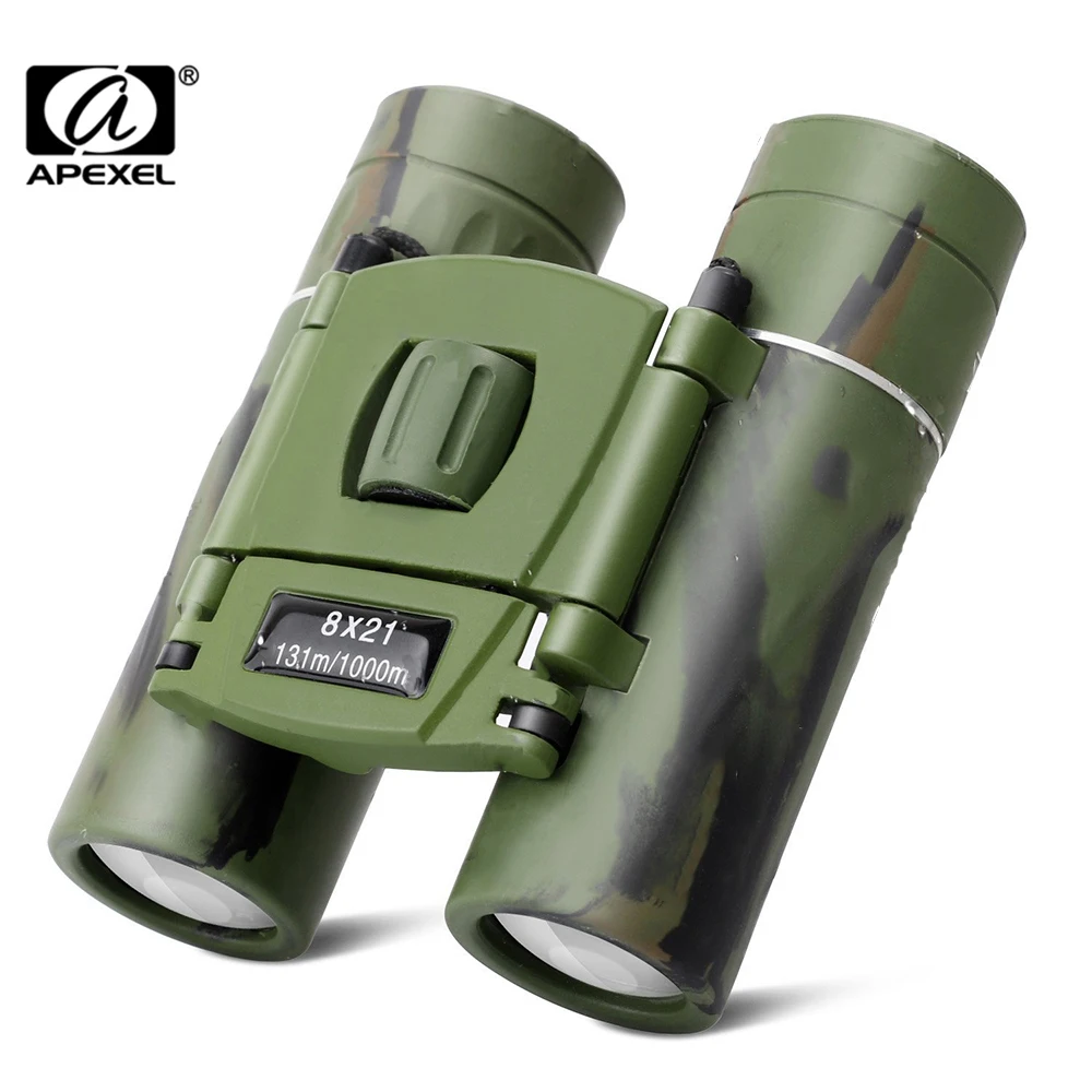 

Компактный бинокль Apexel 8x21 для взрослых и детей, карманный складной телескоп для наблюдения за птицами и путешествий